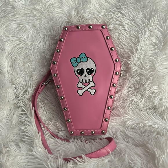 Dolls Kill Handbags - Dolls Kill Pink Adjustable Backpack